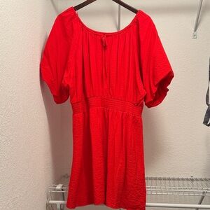 Nine West Vibrant Red Mini Dress